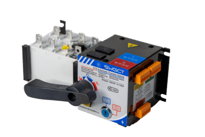 electrical circuit breaker installed in industrial power panel