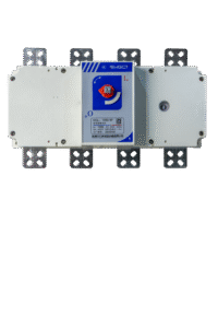 RCCB residual current circuit breaker installed in modern electrical distribution panel